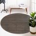 Brown/Gray 39 x 0.25 in Area Rug - Wade Logan® Amada Dark Brown Area Rug Bamboo Slat & Seagrass | 39 W x 0.25 D in | Wayfair