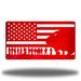 Rosalind Wheeler Soldier Flag Metal Wall Décor Metal in Red | 16.25 H x 30 W x 0.0625 D in | Wayfair 03067F1A8583491CB90AF9D38C961E72
