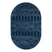 Blue/Navy 63 x 0.33 in Area Rug - The Twillery Co.® Lenwood Geometric Area Rug in Navy Blue/White Polypropylene | 63 W x 0.33 D in | Wayfair