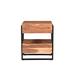 Loon Peak® Finneytown Live Edge 2-drawer Nightstand Wood/Metal in Brown | 28 H x 24 W x 18 D in | Wayfair 2CB28C172BF9474482528CAB267941EF
