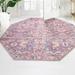 Pink 63 x 0.5 in Area Rug - Langley Street® Gwaltney Floral Machine Made Power Loom Chenille Area Rug in Chenille | 63 W x 0.5 D in | Wayfair