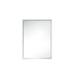 "Milan 23.6"" Rectangular Cube Mirror - Glossy White - James Martin 803-M23.6-GW"