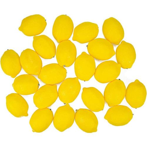 Packung mit 24 künstlichen Zitronen gefälschte Zitronen gefälschte Zitronen