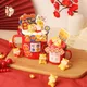 Tasse de gâteau en résine de tigre rouge 2022 décoration pour le nouvel an dessert carte de