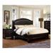 Peb Transitional Espresso Faux Leather Upholstered 2-Piece Platform Bedroom Set by Furniture of America