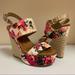 Jessica Simpson Shoes | Jessica Simpson Floral Wedges | Color: Pink/Tan | Size: 9