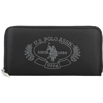U.S. Polo Assn. - U.S. Polo Assn. Springfield Geldbörse 19 cm Portemonnaies Schwarz Damen
