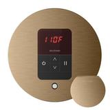 Mr. Steam iTempo Round Thermostat in Brown | 5 H x 5 W x 1 D in | Wayfair MSITEMPORD-BN
