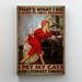 Trinx Woman w/ Cat & Record - I Listen To Records - 1 Piece Rectangle Graphic Art Print On Wrapped Canvas in Red | 14 H x 11 W x 2 D in | Wayfair