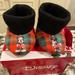 Disney Shoes | Disney Minnie & Mickey Christmas Booties Size: 3 | Color: Brown | Size: 3bb