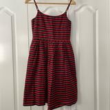 J. Crew Dresses | J. Crew Red And Navy Stripe Dress | Color: Blue/Red | Size: 0