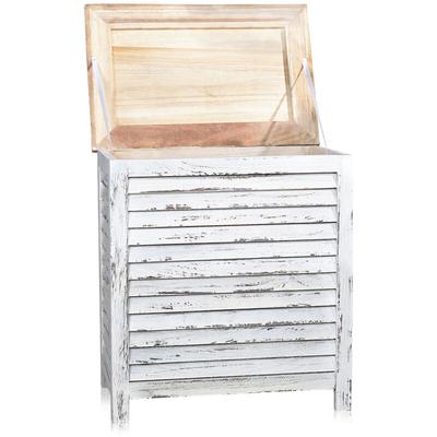 Melko - Wäschetruhe Shabby Wäschesammler Aufbewahrungstruhe Wäschekorb Image