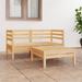 vidaXL 3 Piece Patio Lounge Set Solid Pinewood - 25" x 25" x 24.6"