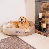 Majestic Pet Products Suede Bagel Bolster Dog Bed Polyester/Faux Suede in Red | 7 H x 23 W x 32 D in | Wayfair 720570928855