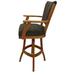 Tobias Designs Classic Counter 26" Solid Wood Bar Stool - Mojave Grey - Black Wood/Upholstered in Black/Brown | 44 H x 21 W x 20 D in | Wayfair