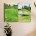 Red Barrel Studio® Tee Off Time I Premium Gallery Wrapped Canvas - Ready To Hang Canvas, in Green/Red/White | 60 H x 80 W x 1 D in | Wayfair