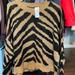 American Eagle Outfitters Tops | Cute Animal Print Sweater! | Color: Black/Brown | Size: L