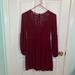 American Eagle Outfitters Dresses | American Eagle Maroon Detailed Dress | Color: Red | Size: Xs