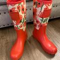 Coach Shoes | Coach Rain Boots | Color: Cream/Red | Size: 9