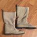 American Eagle Outfitters Shoes | American Eagle Camel Color Suede High Boots W/ Faux Fur Lining Nwob | Color: Cream | Size: 9