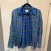 American Eagle Outfitters Tops | American Eagle Plaid Button Up Top | Color: Blue/Pink | Size: L