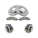 2006-2008 Lincoln Mark LT Front Brake Pad and Rotor and Wheel Hub Kit - DIY Solutions