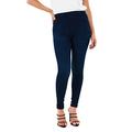 M17 Damen Women Ladies Denim Jeans Jeggings Skinny Fit Classic Casual Trousers Pants with Pockets, Dark Wash Blue, 22