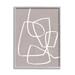 Stupell Industries Minimalist Abstract Line Scribble Modern Boho Composition by June Erica Vess - Graphic Art in Brown | Wayfair ak-352_gff_24x30