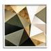 Stupell Industries Modern Geometric Triangle Collage Bold Abstract Shapes by - Graphic Art Wood in Brown | 12 H x 12 W x 1.5 D in | Wayfair