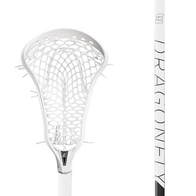 EPOCH Purpose 10 Degree Elite Women's Complete Lacrosse Stick with Dragonfly Purpose Shaft & Pro Mesh Pocket White