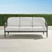 Avery Sofa with Cushions in Slate Finish - Resort Stripe Seaglass - Frontgate