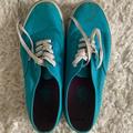 Vans Shoes | Blue Teal Vans Sneakers Skater Shoes High Rise | Color: Blue | Size: 10.5