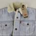 Levi's Jackets & Coats | Levi’s Original Sherpa Fleece Lined Denim Jean Trucker Jacket Nwt Regular Fit | Color: Blue/Cream | Size: Various