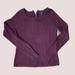 American Eagle Outfitters Sweaters | American Eagle Cotton Blend Textured Knit Purple Sweater Size Small | Color: Purple/Red | Size: S