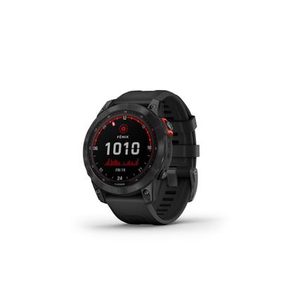 Garmin Fenix 7 Solar Watch Slate Gray Case Black B...