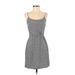 Old Navy Casual Dress - Mini: Black Houndstooth Dresses - Women's Size Small