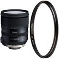 Tamron SP A032N 24-70mm F/2.8 Di VC USD G2 Objektiv für Nikon schwarz & Amazon Basics UV-Sperrfilter - 82mm