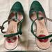 Gucci Shoes | Gucci Green Leather Platform Shoes, Size 7.5 Or Eu 37.5 | Color: Green | Size: 7.5