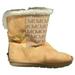 Michael Kors Shoes | Michael Kors Marilu Fleece Lined Kids Boots Tan Size 2 | Color: Cream/White | Size: 2bb