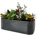 Vego Garden 32" Tall 10 In 1 Modular Metal Raised Garden Bed Metal in Gray | 32 H x 48 W x 96 D in | Wayfair VB10N132MG