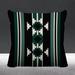 ULLI HOME Sakari Southwestern Indoor/Outdoor Throw Pillow Polyester/Polyfill blend in Green | 16 H x 16 W x 4.3 D in | Wayfair Sakari_Emerald_16x16