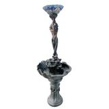 Fleur De Lis Living Resin Mermaid Fountain w/ Light | 73 H x 34.75 W x 26 D in | Wayfair 6D0949B173B64CC1A14EEDF24804B666