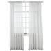 Winston Brands Elegance Solid Sheer Rod Pocket Single Curtain Panel Polyester in White | 84 H x 60 W in | Wayfair 46779 WHIT 6084