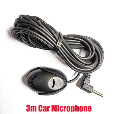 Microphone Audio de voiture 3.5mm micro externe pour unité de tête de véhicule Bluetooth Radio