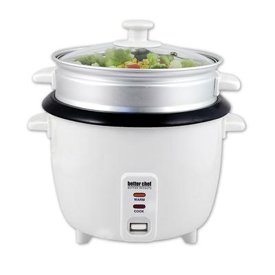 Better Chef IM-405SB 5-Cup Rice Cooker w/ Food Steamer