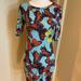 Lularoe Dresses | Cute Lularoe Comfy Casual Midi Tube Dress With Cheerful Butterflies Xs | Color: Blue/Orange | Size: Xs