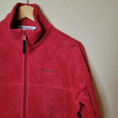 Columbia Jackets & Coats | Columbia Youth Red Fleece Full Zip Medium Weight Jacket | Color: Red | Size: 14b