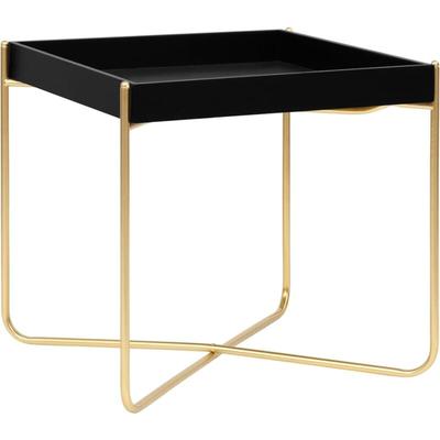 Beistelltisch Schwarz und Golden 38x38x38,5 cm mdf Vidaxl