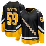 Men's Fanatics Branded Jake Guentzel Black Pittsburgh Penguins Alternate Premier Breakaway Player Jersey