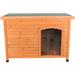 Natura Brown Insulated Classic Dog House, 46" L X 31" W X 32.5" H, Large